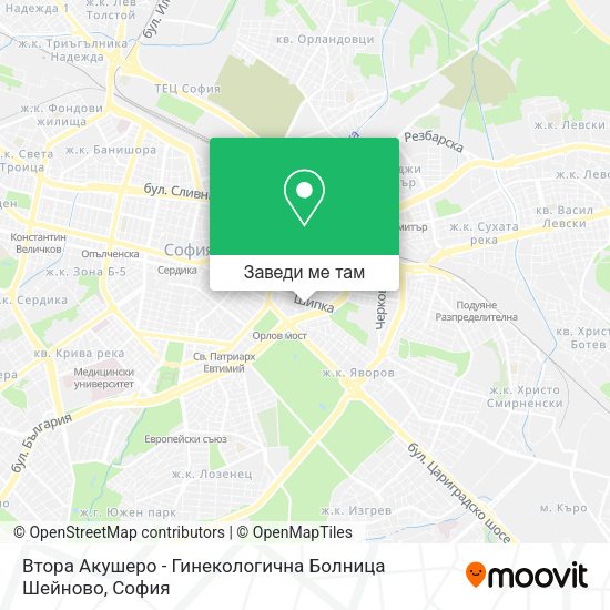 Втора Акушеро - Гинекологична Болница Шейново карта