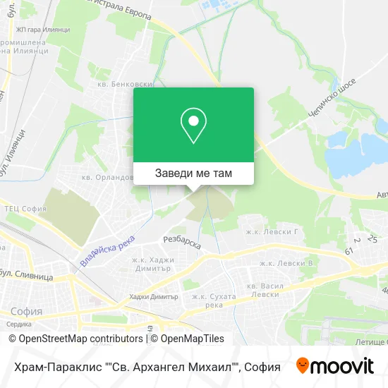 Храм-Параклис ""Св. Архангел Михаил"" карта
