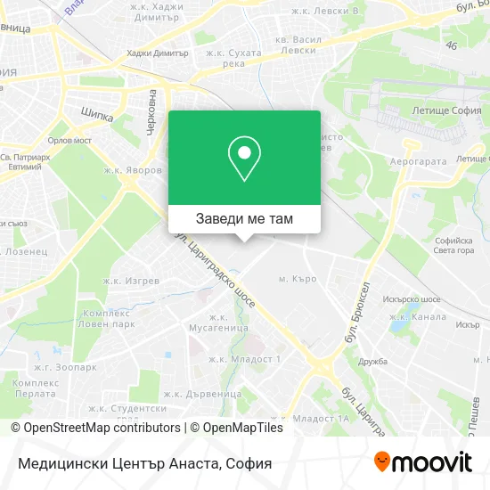 Медицински Център Анаста карта