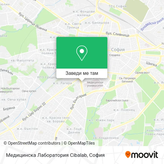 Медицинска Лаборатория Cibalab карта