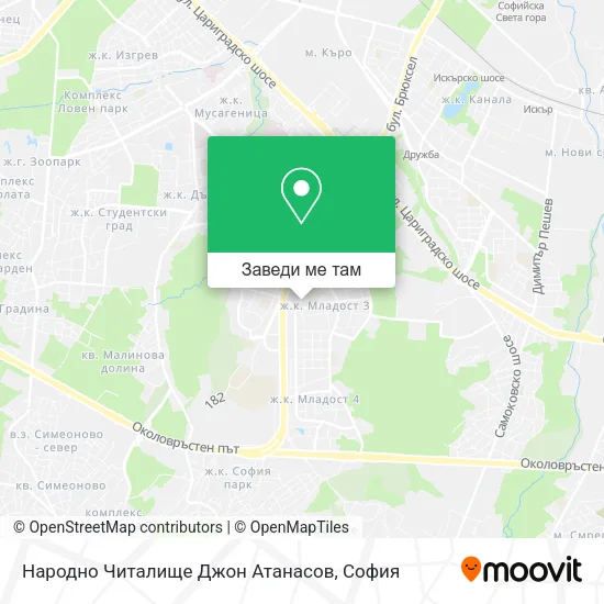 Народно Читалище Джон Атанасов карта