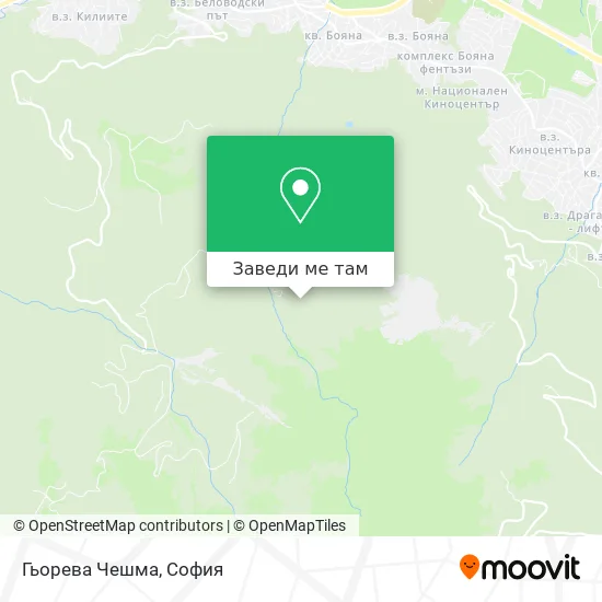 Гьорева Чешма карта