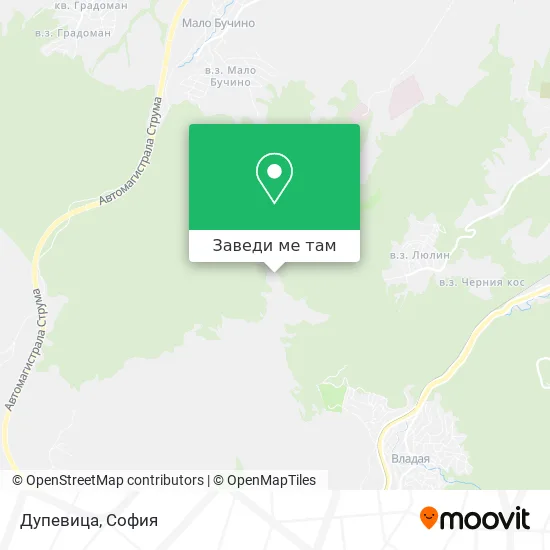 Дупевица карта