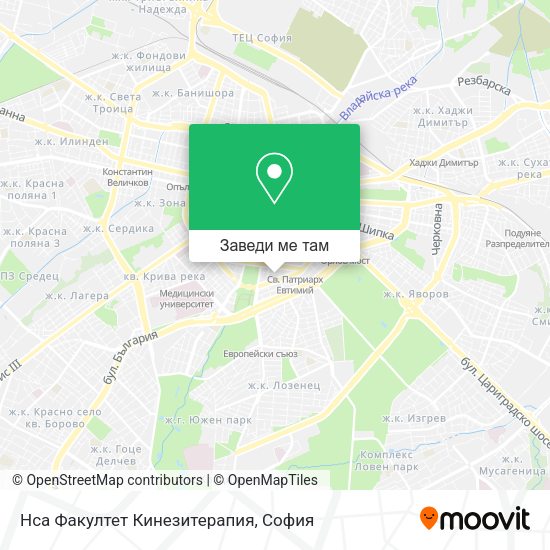 Нса Факултет Кинезитерапия карта