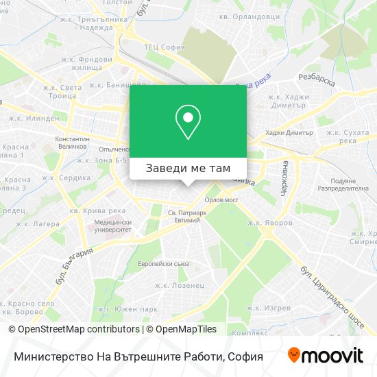 Министерство На Вътрешните Работи карта