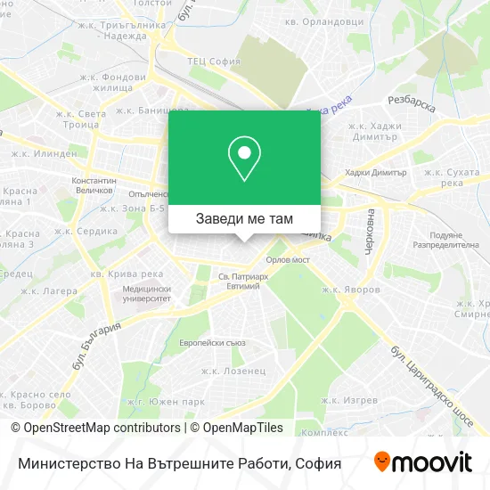 Министерство На Вътрешните Работи карта