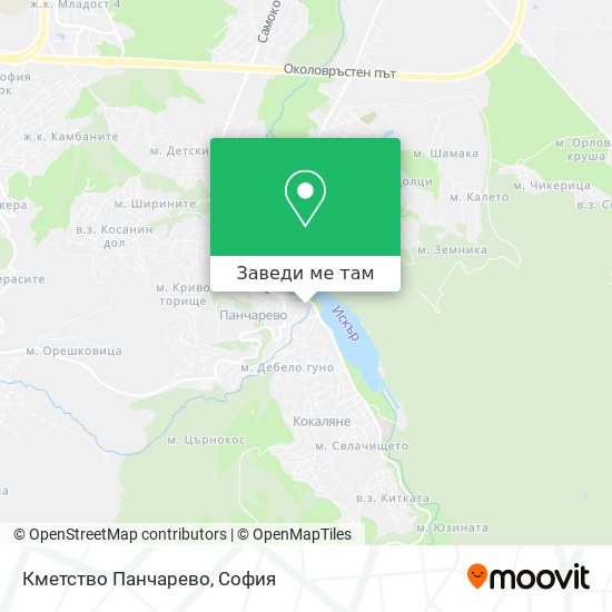 Кметство Панчарево карта