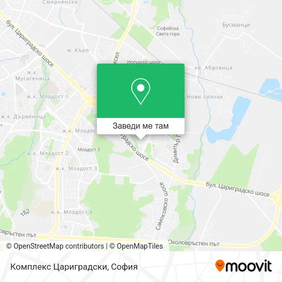 Комплекс Цариградски карта