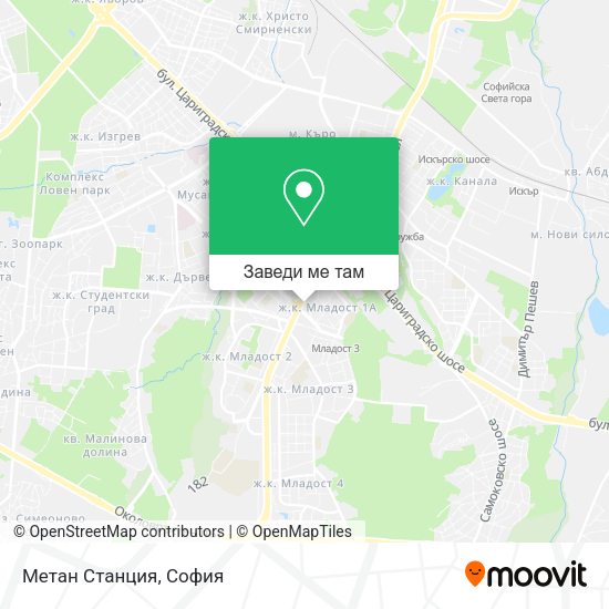 Метан Станция карта