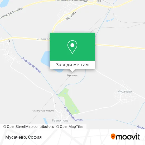 Мусачево карта