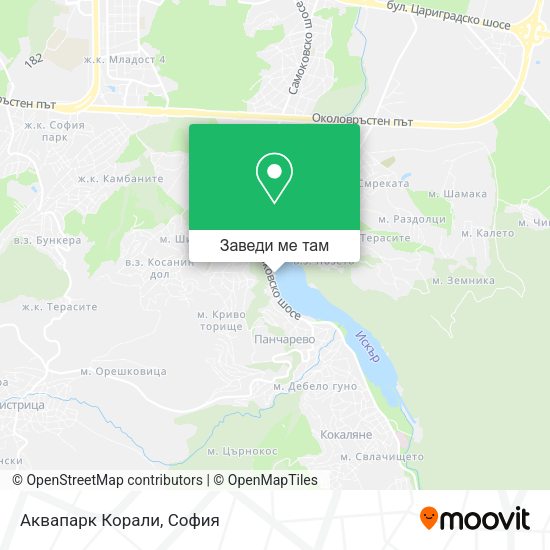 Аквапарк Корали карта