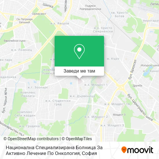 Национална Специализирана Болница За Активно Лечение По Онкология карта