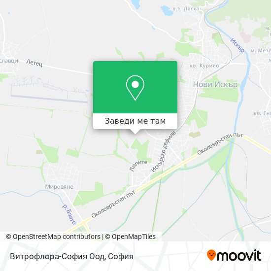 Витрофлора-София Оод карта