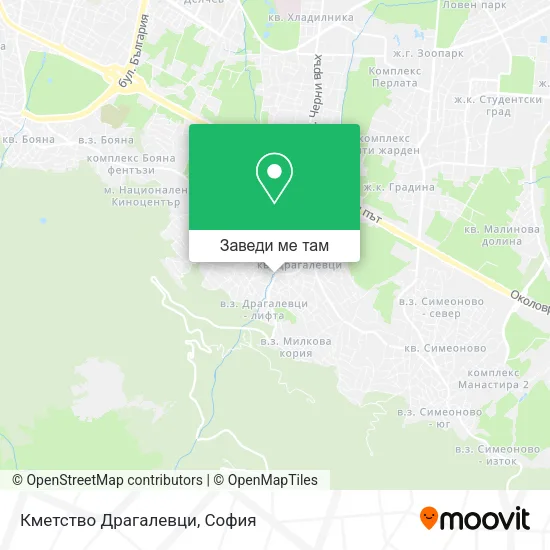 Кметство Драгалевци карта