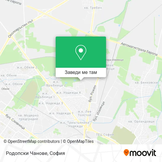 Родопски Чанове карта
