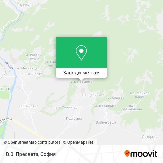 В.З. Пресвета карта