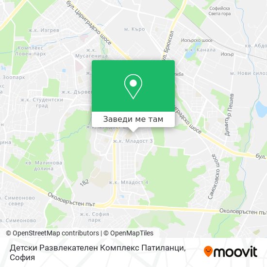 Детски Развлекателен Комплекс Патиланци карта