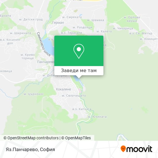 Яз.Панчарево карта