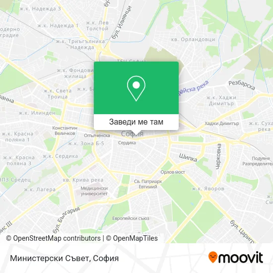 Министерски Съвет карта