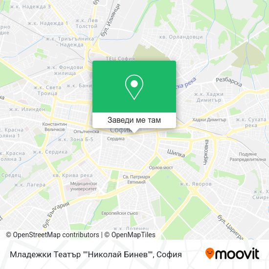 Младежки Театър ""Николай Бинев"" карта