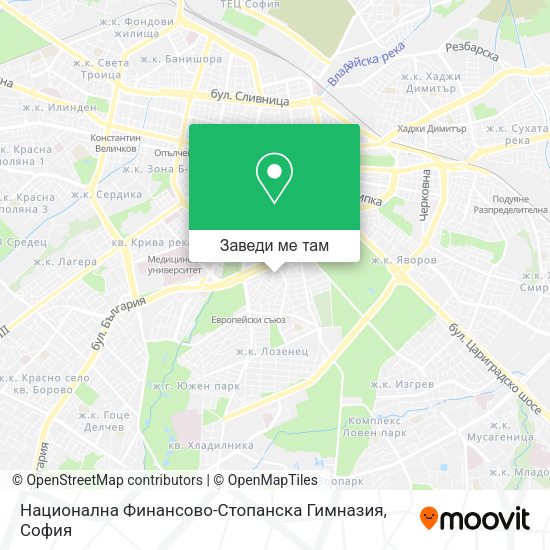 Национална Финансово-Стопанска Гимназия карта