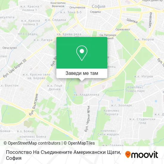 Посолство На Съединените Американски Щати карта