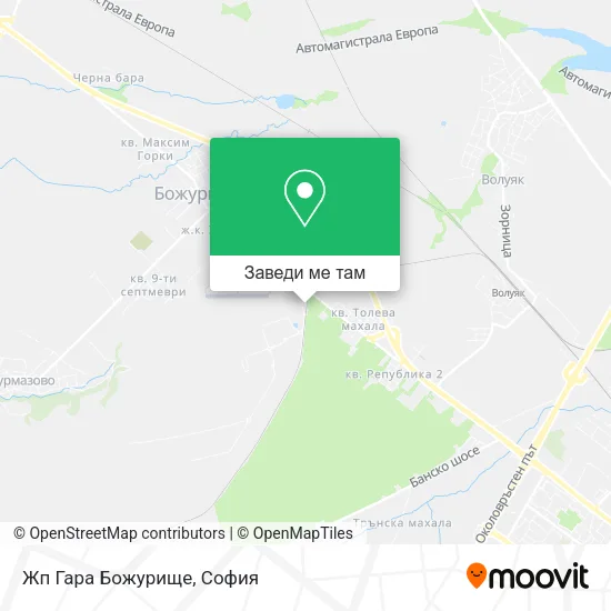 Жп Гара Божурище карта