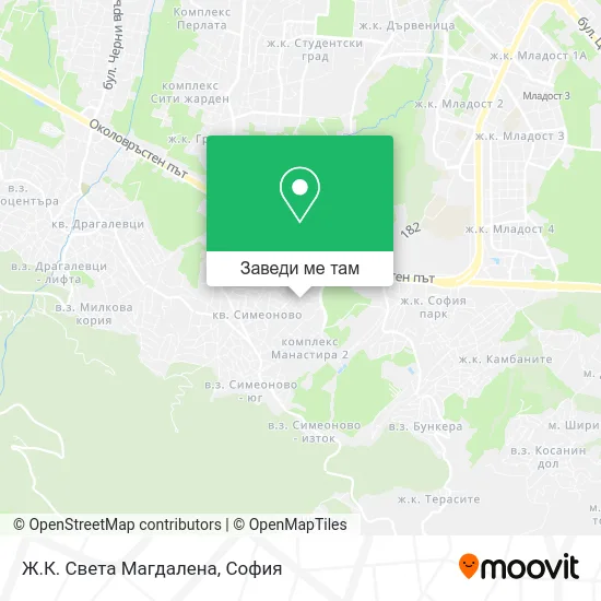 Ж.К. Света Магдалена карта