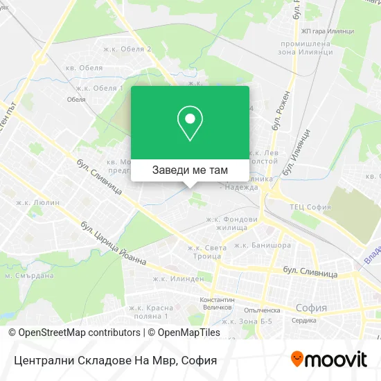 Централни Складове На Мвр карта
