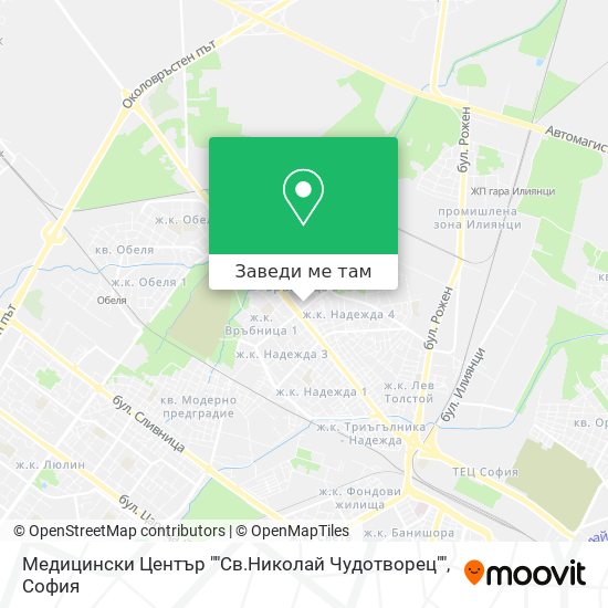 Медицински Център ""Св.Николай Чудотворец"" карта