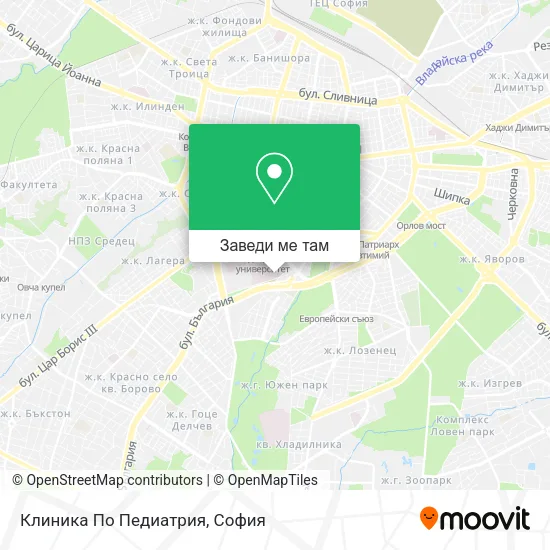 Клиника По Педиатрия карта