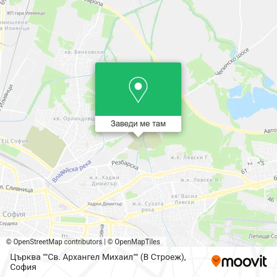 Църква ""Св. Архангел Михаил"" (В Строеж) карта