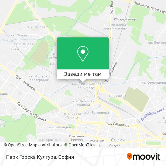 Парк Горска Култура карта