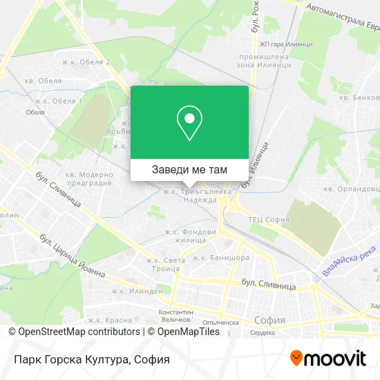 Парк Горска Култура карта