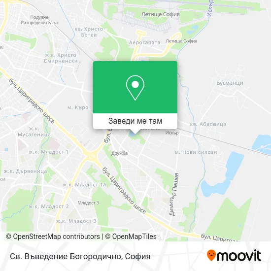 Св. Въведение Богородично карта
