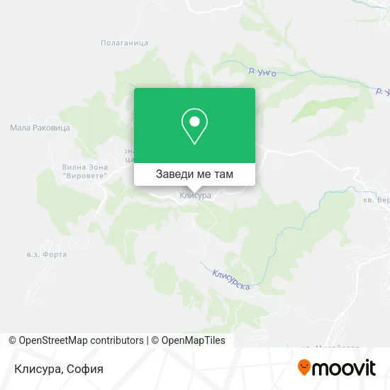Клисура карта