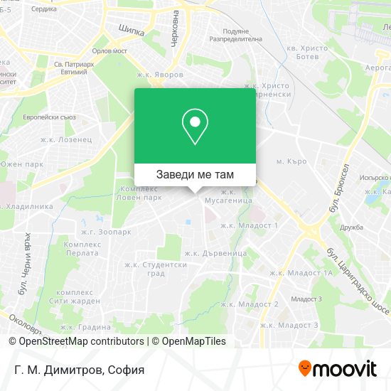 Г. М. Димитров карта
