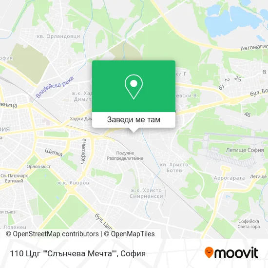 110 Цдг ""Слънчева Мечта"" карта