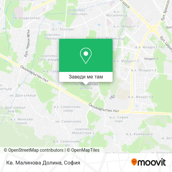 Кв. Малинова Долина карта