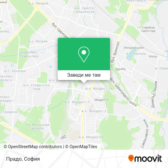 Прадо карта