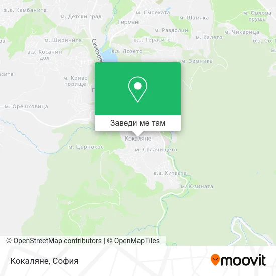 Кокаляне карта