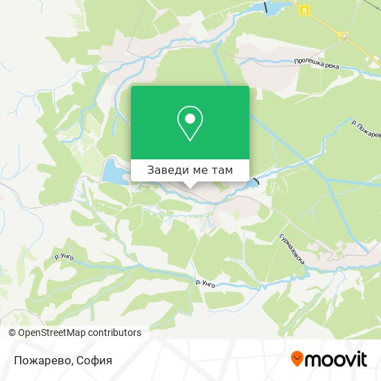 Пожарево карта