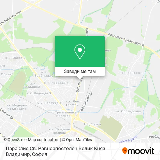 Параклис Св. Равноапостолен Велик Княз Владимир карта