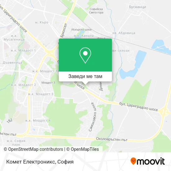 Комет Електроникс карта