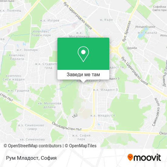 Рум Младост карта