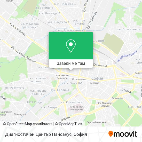 Диагностичен Център Пансанус карта