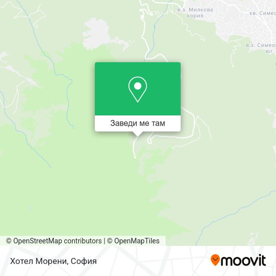 Хотел Морени карта