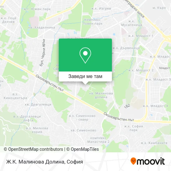 Ж.К. Малинова Долина карта