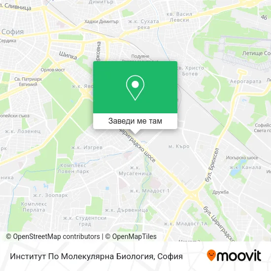 Институт По Молекулярна Биология карта