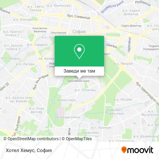 Хотел Хемус карта